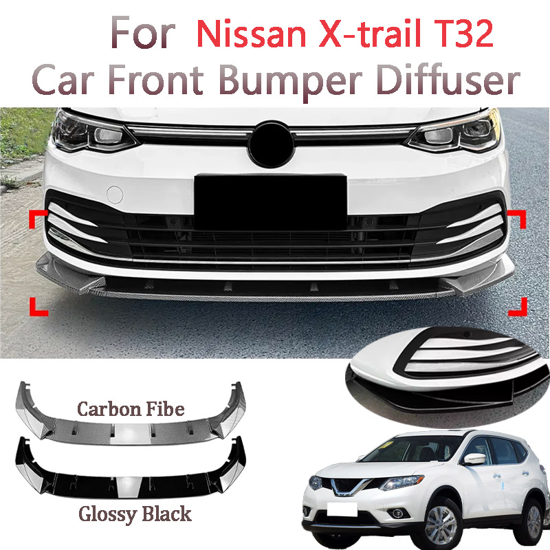 Car Accessories Nissan Xtrail - جديد سيارة لمعان أسود الجبهة حافة