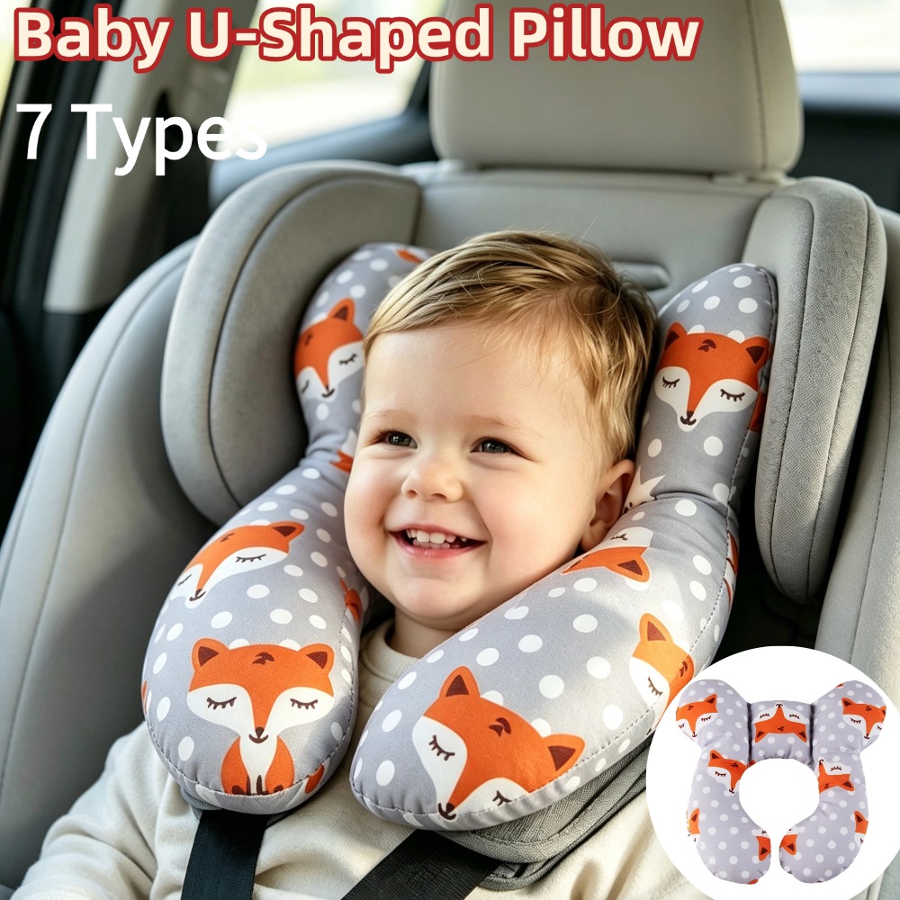 Car Accessories Nearby - وسادة رقبة للأطفال على شكل حرف