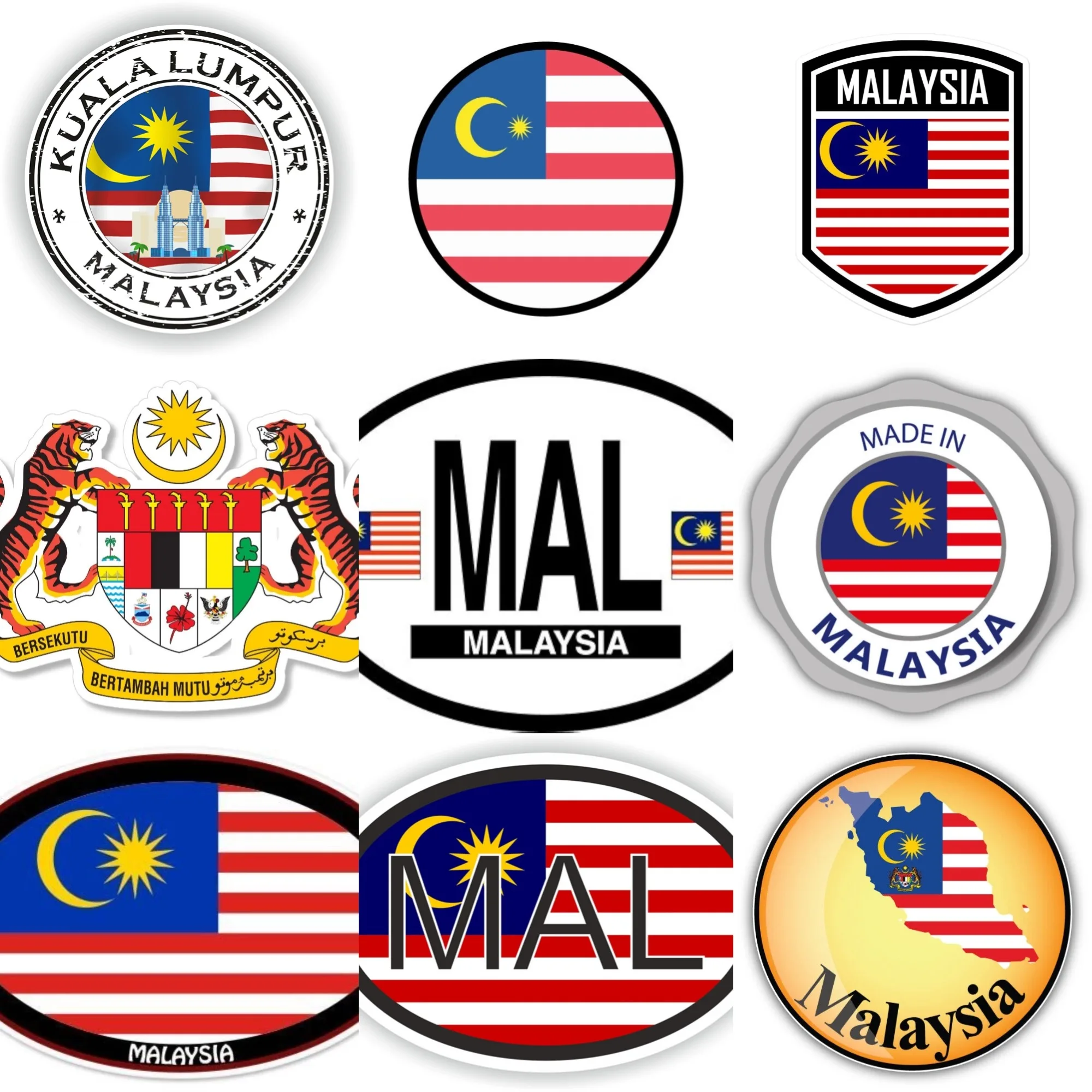 ماليزيا MAL العلم شعار الإبداع - مراجعة Car Accessories Malaysia وسعره