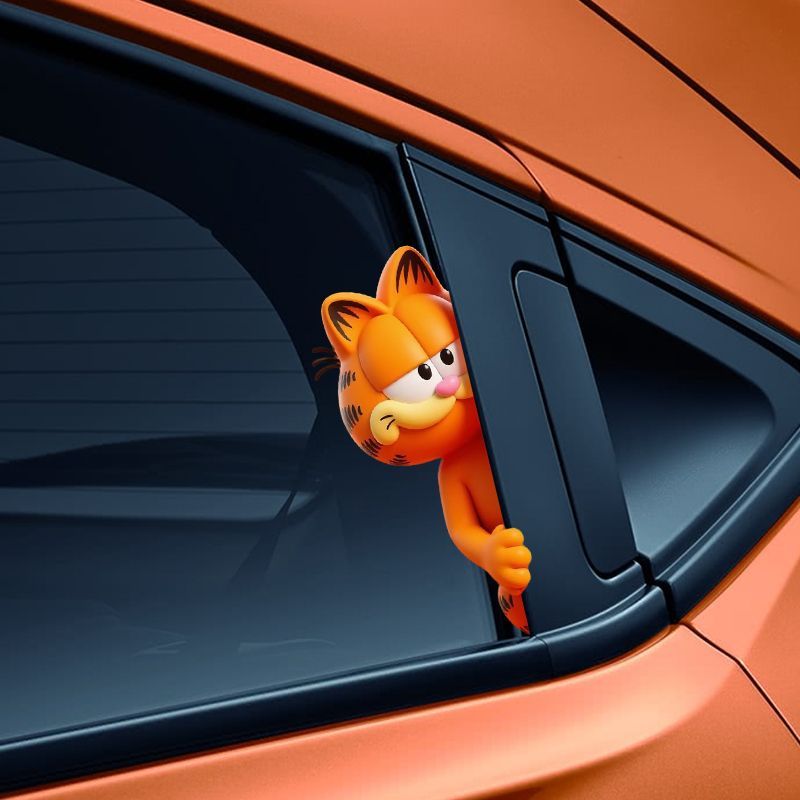 ملصقات غارفيلد الكرتونية اللطي - مراجعة Car Accessories Sticker وسعره