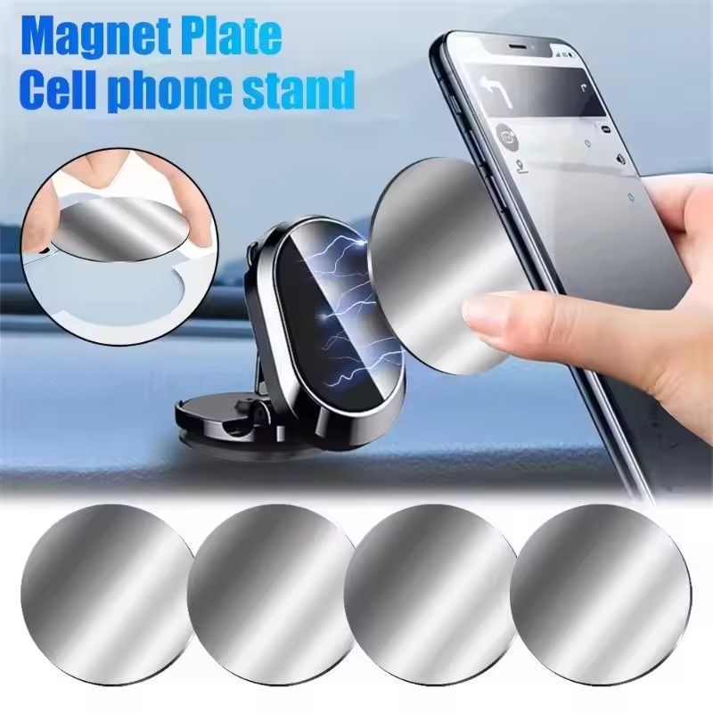 50/1 قطعة لوحة معدنية دائرية ل - مراجعة Car Accessories Sticker وسعره