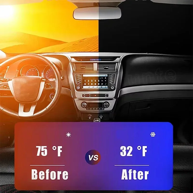 واقي شمس أمامي للسيارة، حماية  - مراجعة Car Accessories Parts وسعره