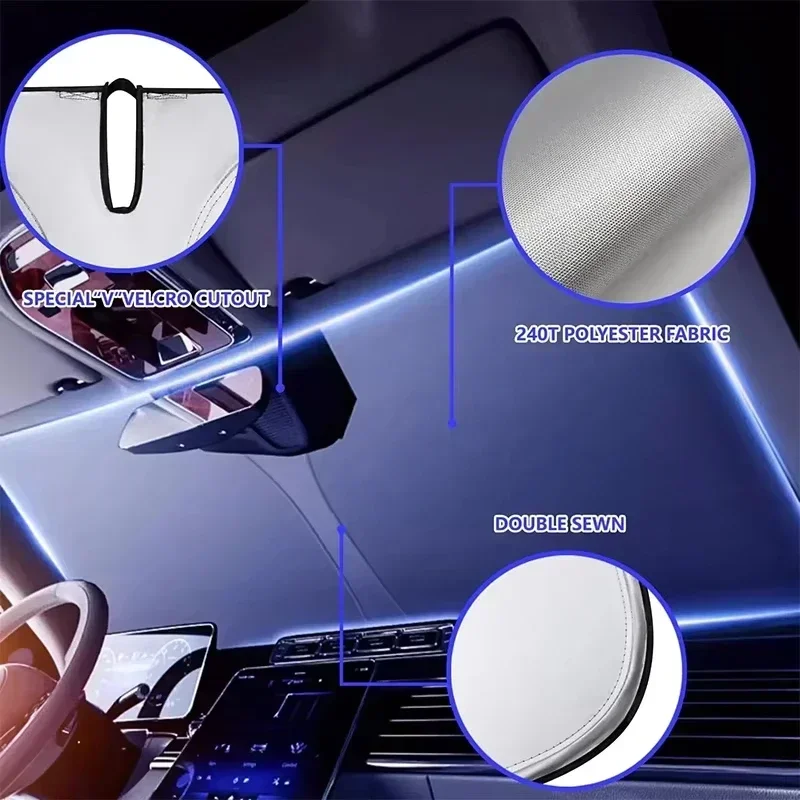 واقي شمس أمامي للسيارة، حماية  - مراجعة Car Accessories Parts وسعره